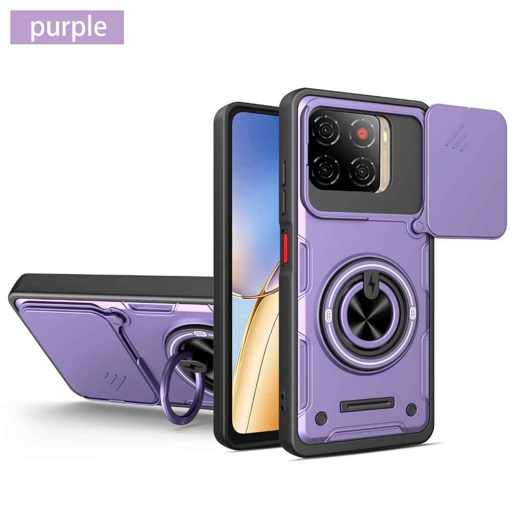 Phone Cases Heavy Duty - Slide Camera Lens Protector 360° Ring