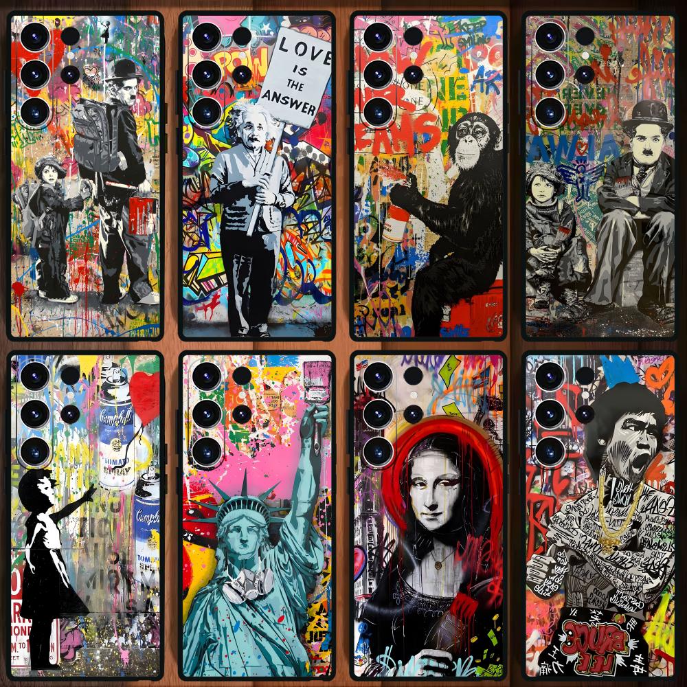 Phone Cases Black - Banksy Graffiti Art Phone Case For
