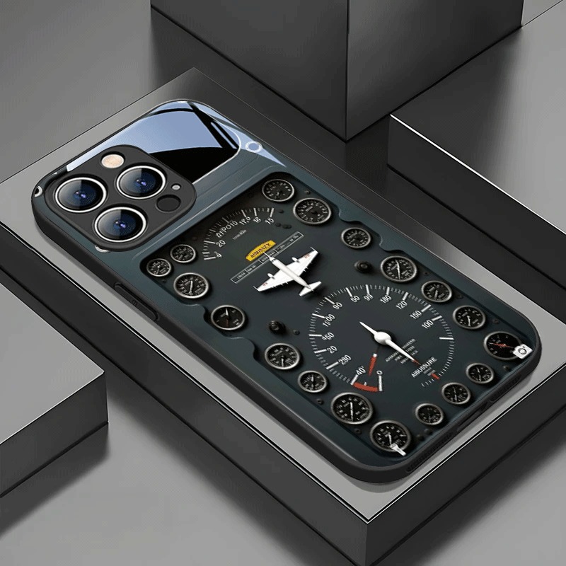 Phone Cases Aviation - HOT Retro Aviation Element Glass Glass
