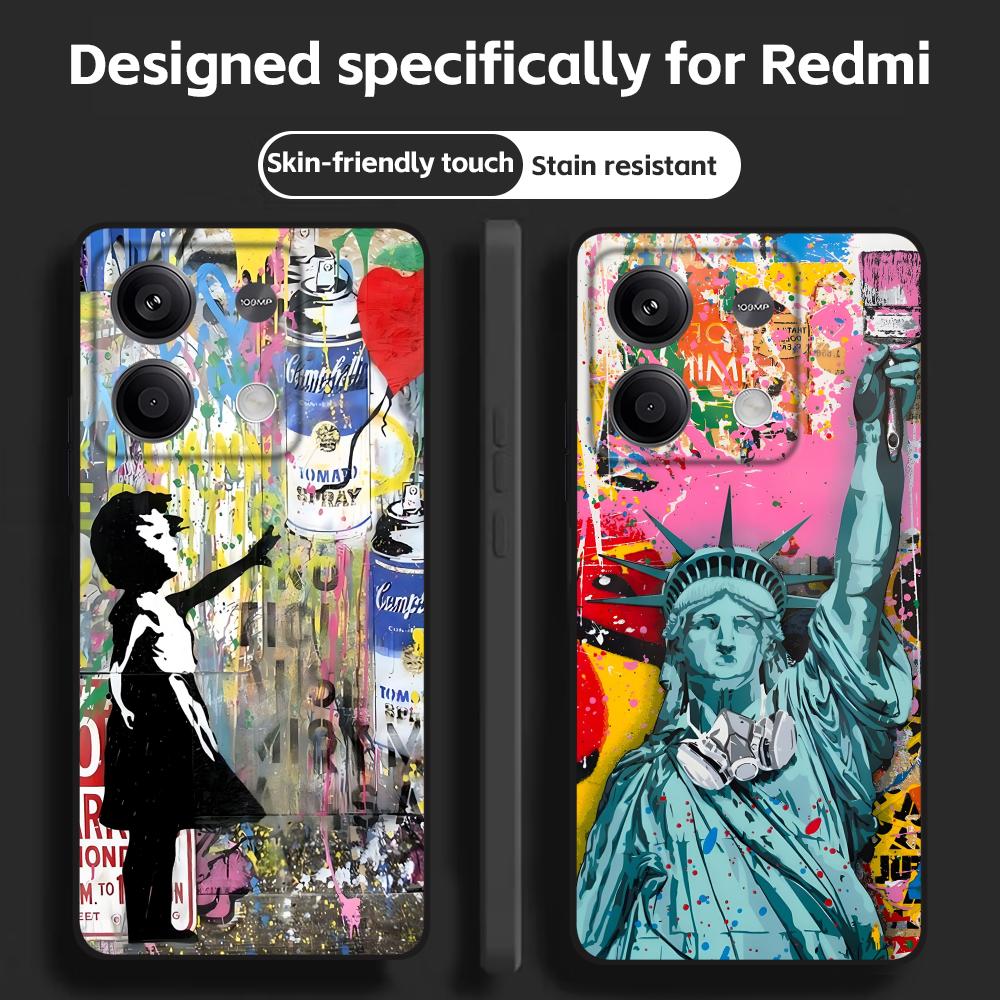 Phone Cases Black - Banksy Graffiti Art Phone Case For