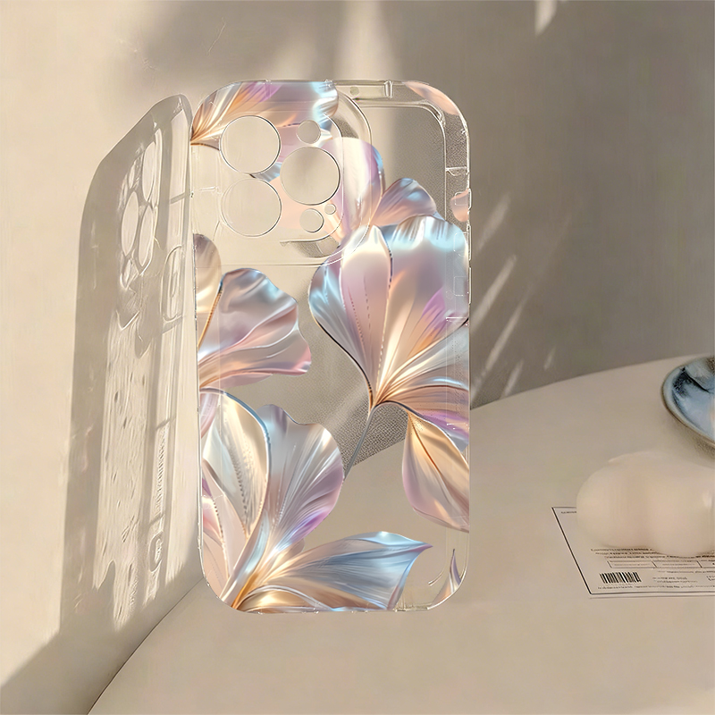 Phone Cases Redmi - Colorful Metallic Ginkgo Print Phone Case