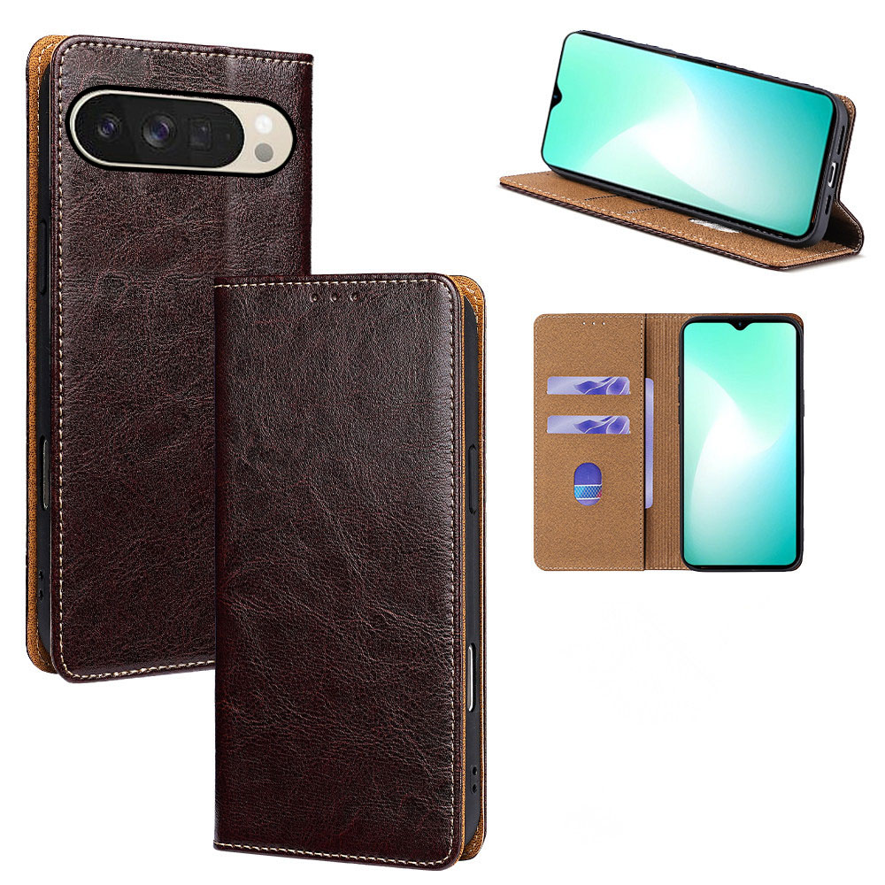 Phone Cases Heavy Duty - Genuine leather Flip Phone Case For