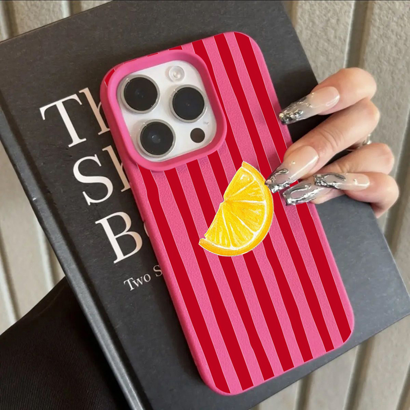 Phone Cases Trendy - Fashion Lemon Pattern TPU Silicone Phone