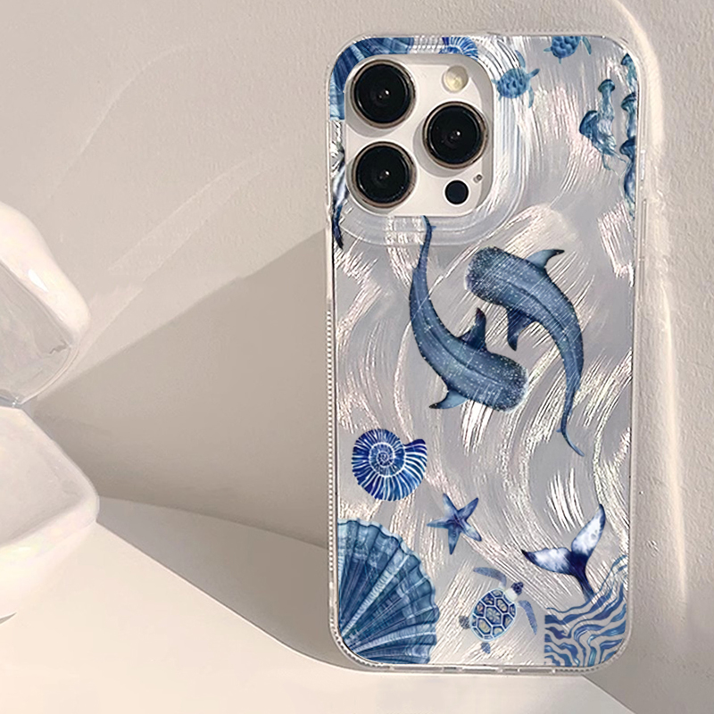 Phone Cases Trendy - Ocean Animal Whale Turtle Trendy Phone