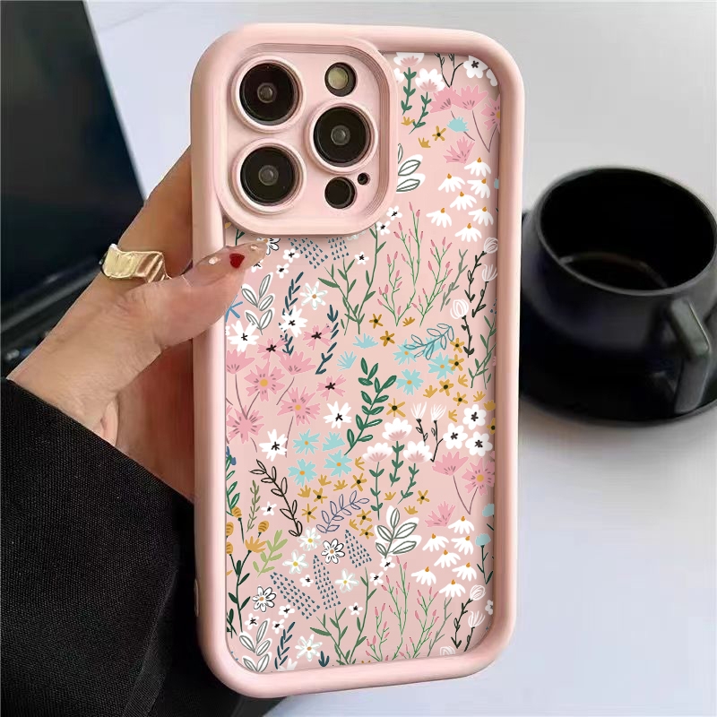 Phone Cases Redmi - Pink High-bamboo Floral Pattern iPhone Case
