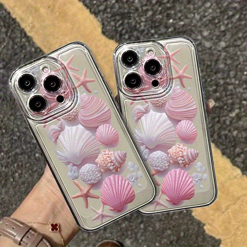 Phone Cases Trendy - Trendy Pink Seashell Phone Case For