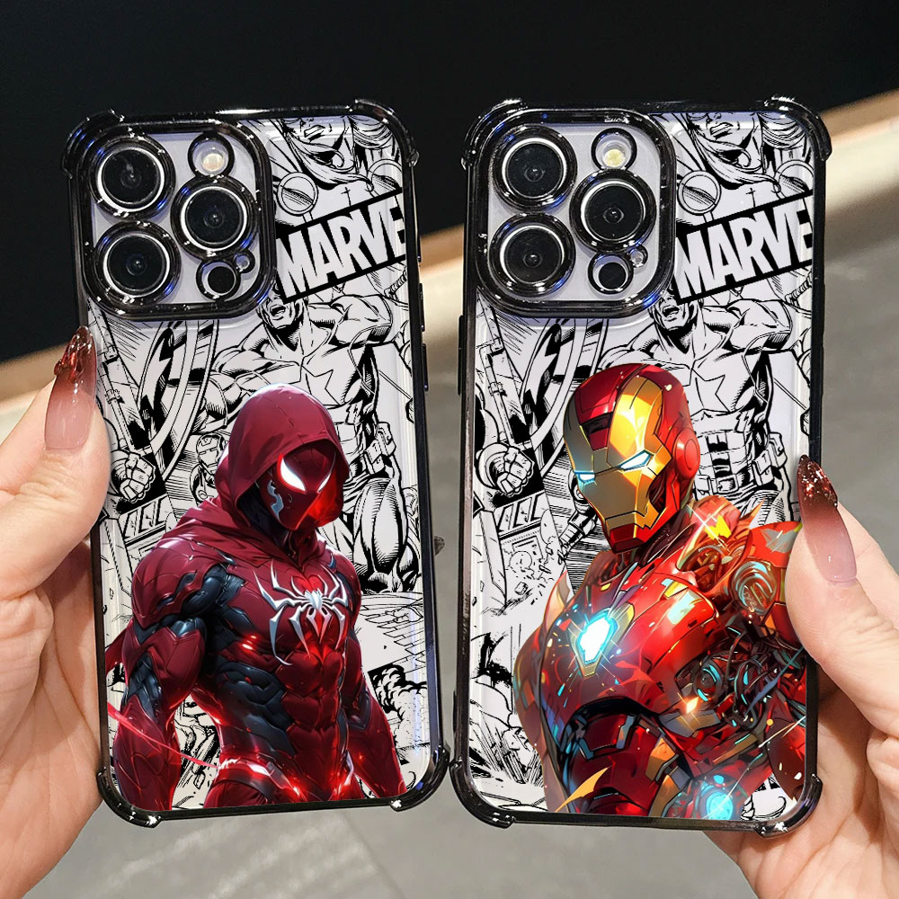 Phone Cases Men - Iron Spider Man Captain America Luxury