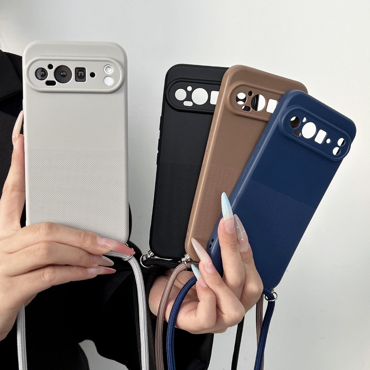 Phone Cases With Straps - Crossbody Lanyard Strap Matte TPU Phone