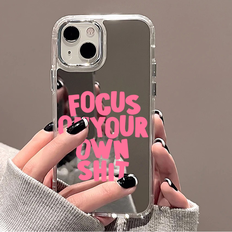 Phone Cases Trendy - Trendy Quotes & Colorful Letter Mirror