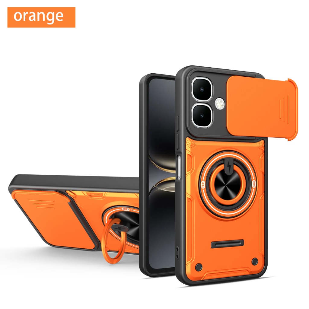 Phone Cases Heavy Duty - Slide Camera Lens Protector 360° Ring