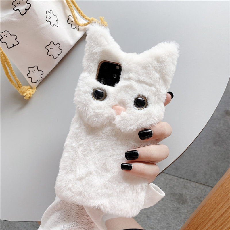 3D Cute Cartoon Cat Furry Plus - Phone Cases Iphone 17 Pro 评论和价格