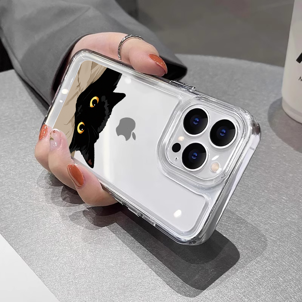 Black Cat Funny Couple Fashion - Phone Cases Xiaomi Redmi 12 评论和价格