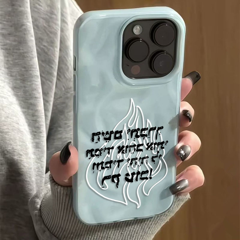 New Fashion Flame Pattern Sili - Phone Cases Trendy 评论和价格