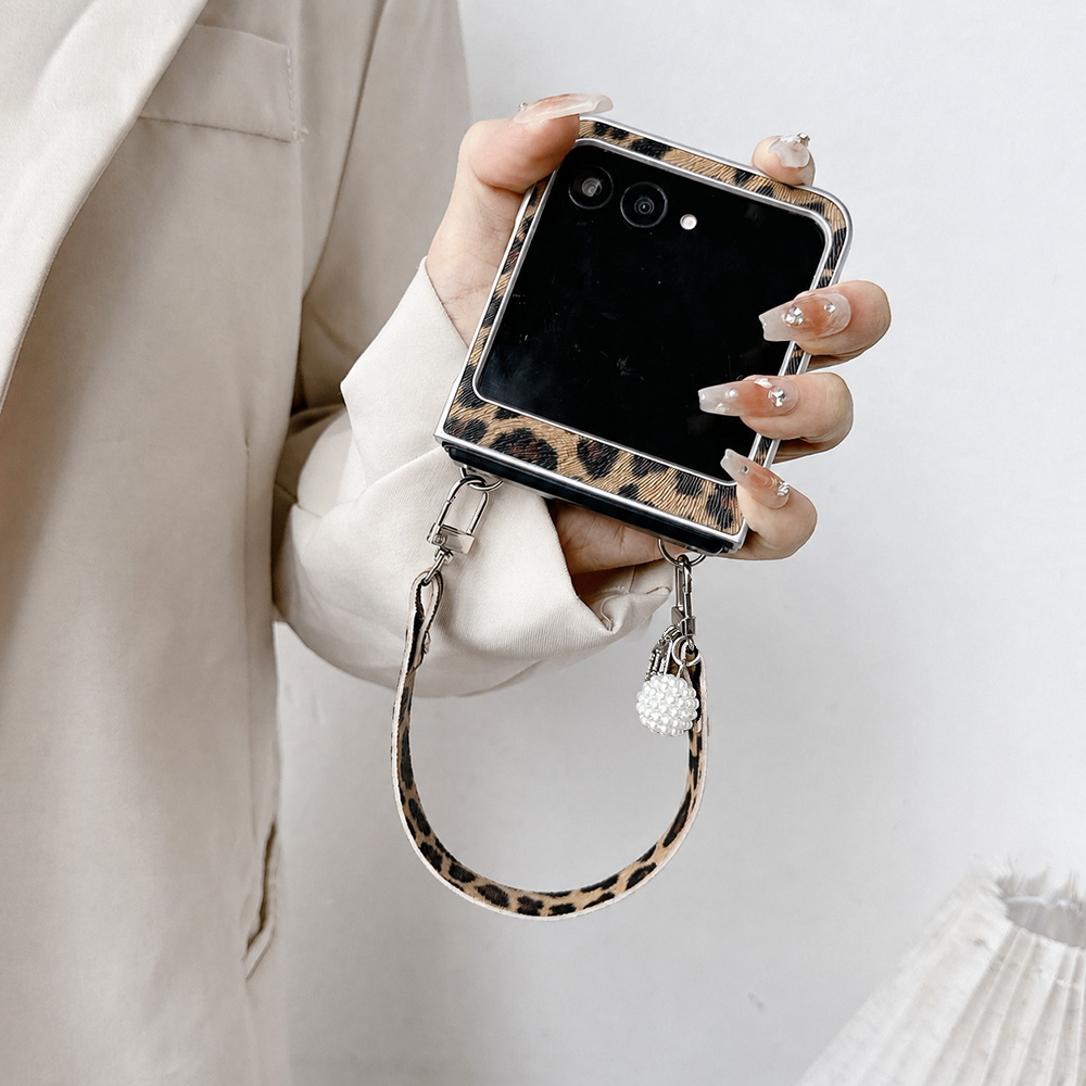 Leopard Print Folding Flip Pho - Phone Cases Men 评论和价格