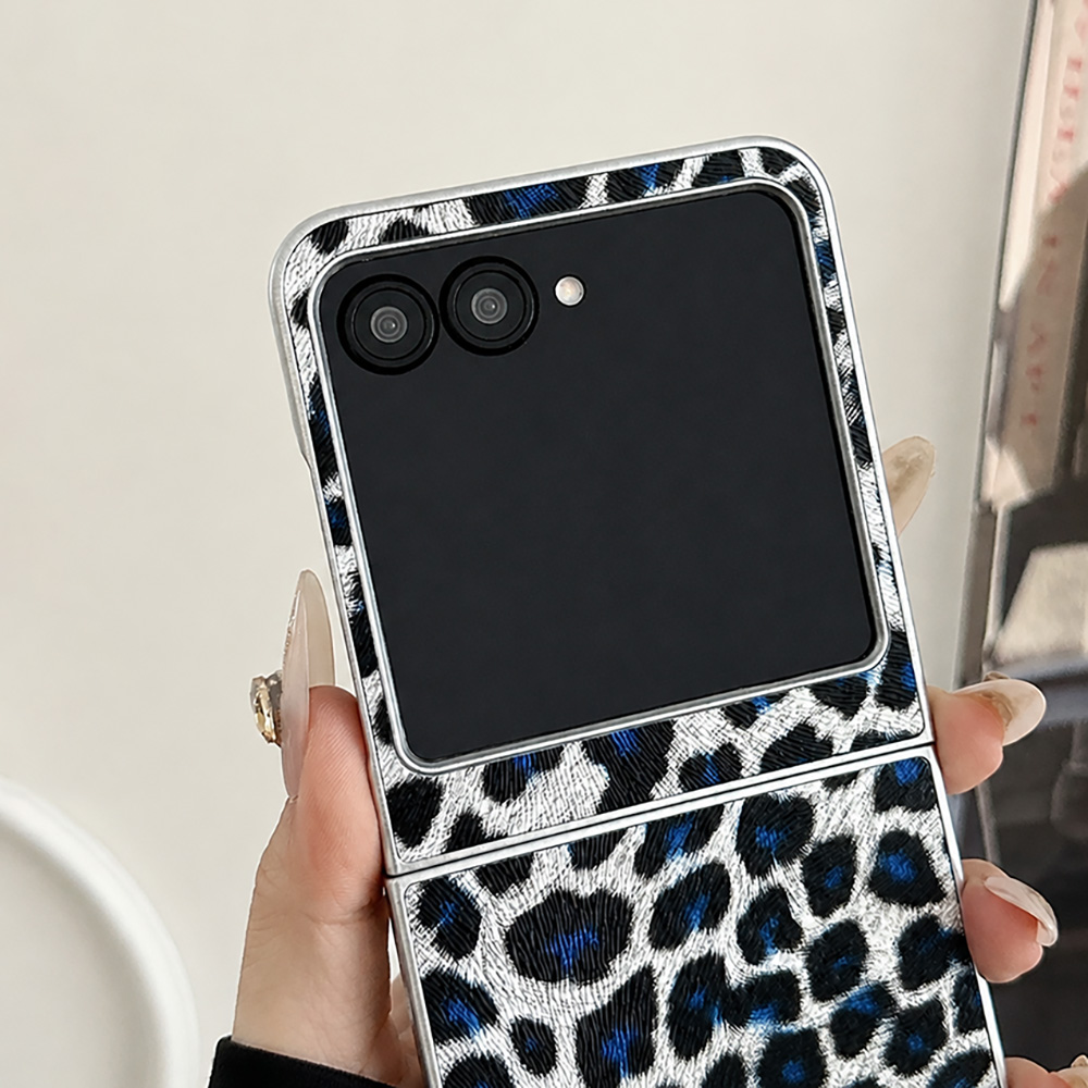 Leopard Print Folding Flip Pho - Phone Cases Men 评论和价格