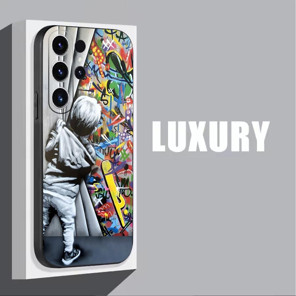 Banksy Graffiti Art  Phone Cas - Phone Cases Black 评论和价格
