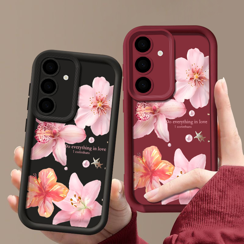 Pink Flowers Phone Case For Sa - Phone Cases Galaxy A17 评论和价格