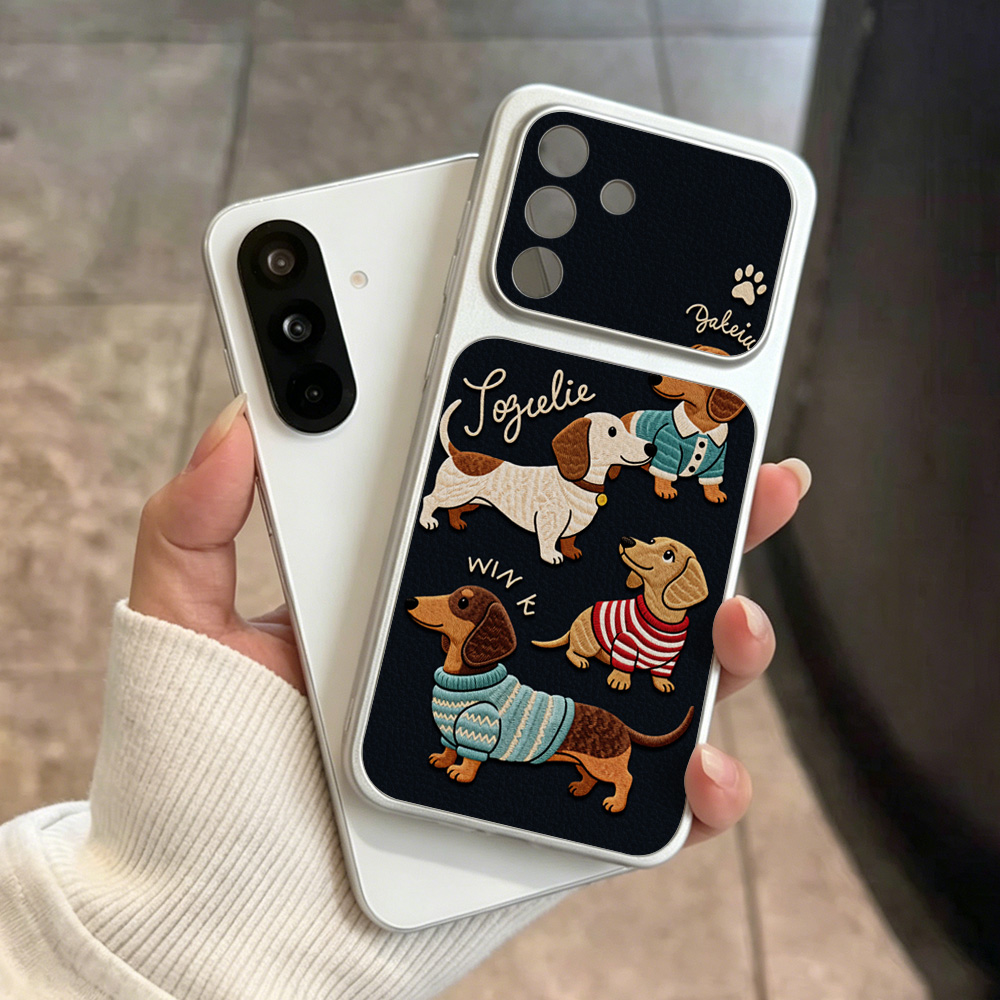 Cartoon Dachshund Phone Case F - Phone Cases With Straps 评论和价格