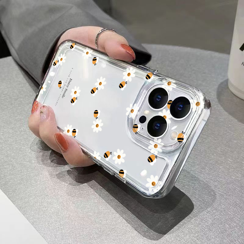 Trendy Daisy Bee Floral Clear  - Phone Cases Trendy 评论和价格