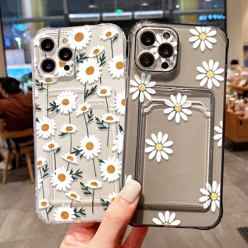 Daisy Flower Phone Case For iP - Phone Cases With Wallet 评论和价格