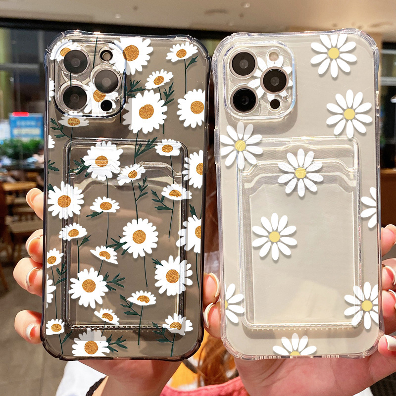 Daisy Flower Phone Case For iP - Phone Cases With Wallet 评论和价格