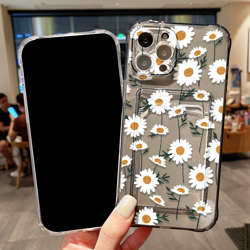 Daisy Flower Phone Case For iP - Phone Cases With Wallet 评论和价格