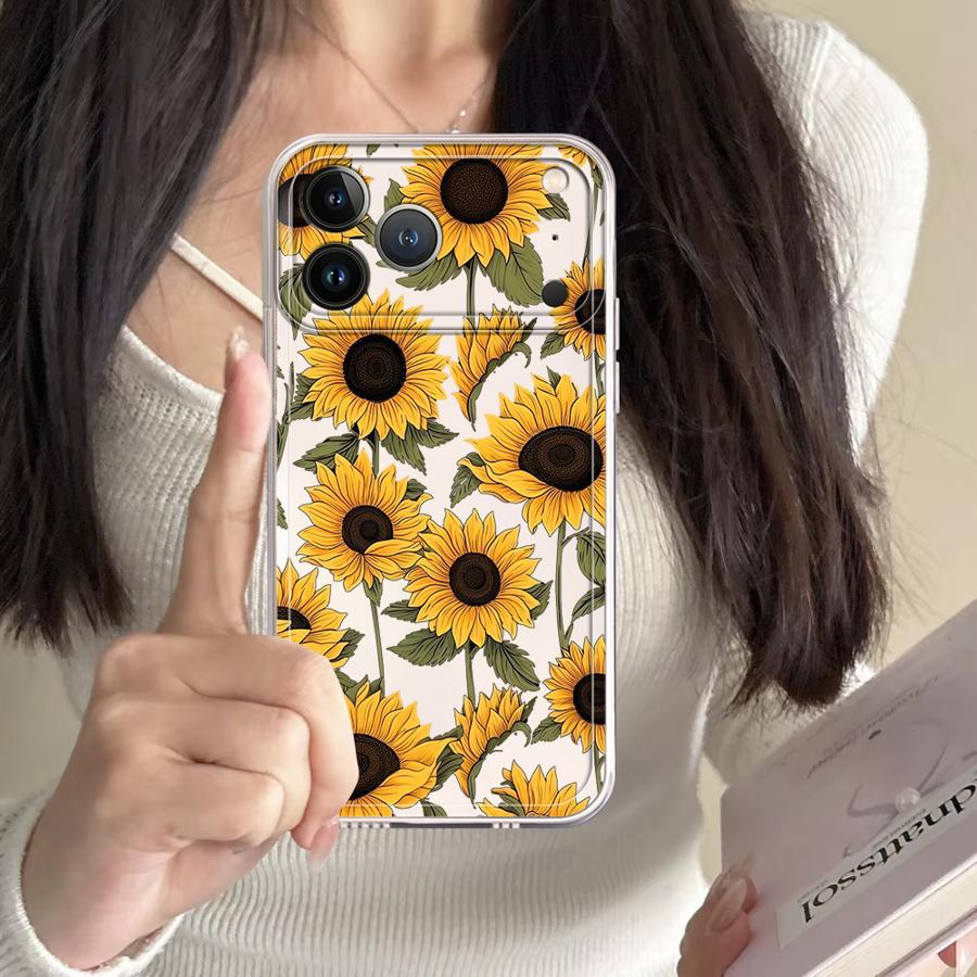 Cute Sunflower Pattern Case fo - Phone Cases Online 评论和价格