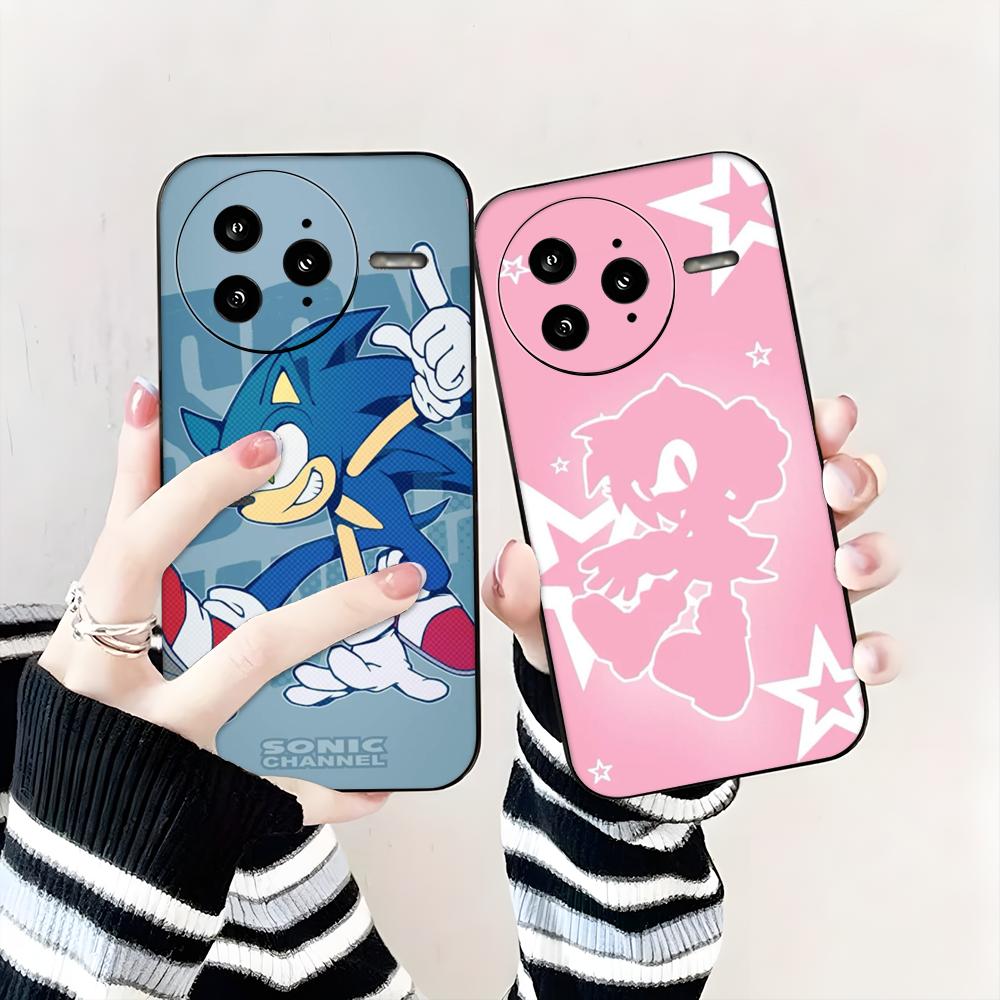 S-SonicES Cartoon H-HedgehogES - Phone Cases Black 评论和价格