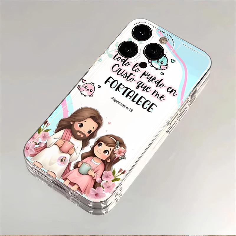 Cartoon Jesus And Me Bible Ver - Phone Cases Xiaomi Redmi 12 评论和价格