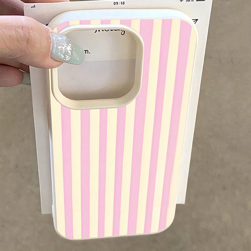 Simple Pink Vertical Striped L - Phone Cases Like Loopy 评论和价格