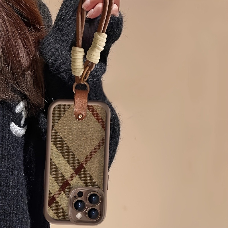 Brown Stripes Lanyard Strap Ro - Phone Cases With Straps 评论和价格