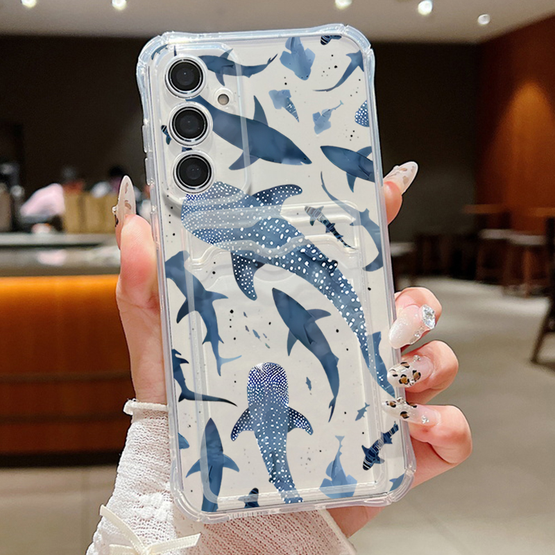 Ocean Shark Whale Phone Case F - Phone Cases With Wallet 评论和价格