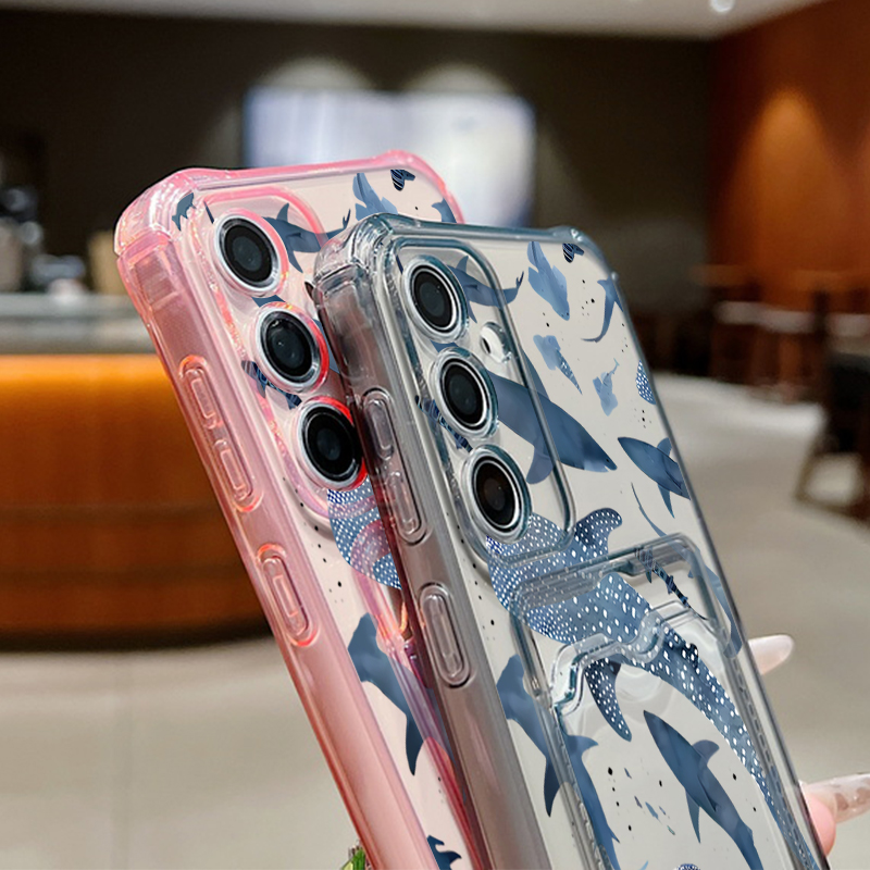 Ocean Shark Whale Phone Case F - Phone Cases With Wallet 评论和价格