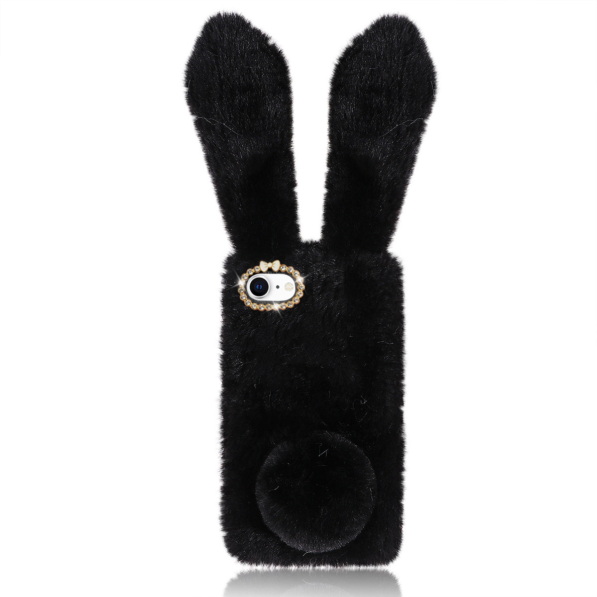 Black Adorable Rabbit Design P - Phone Cases Black 评论和价格