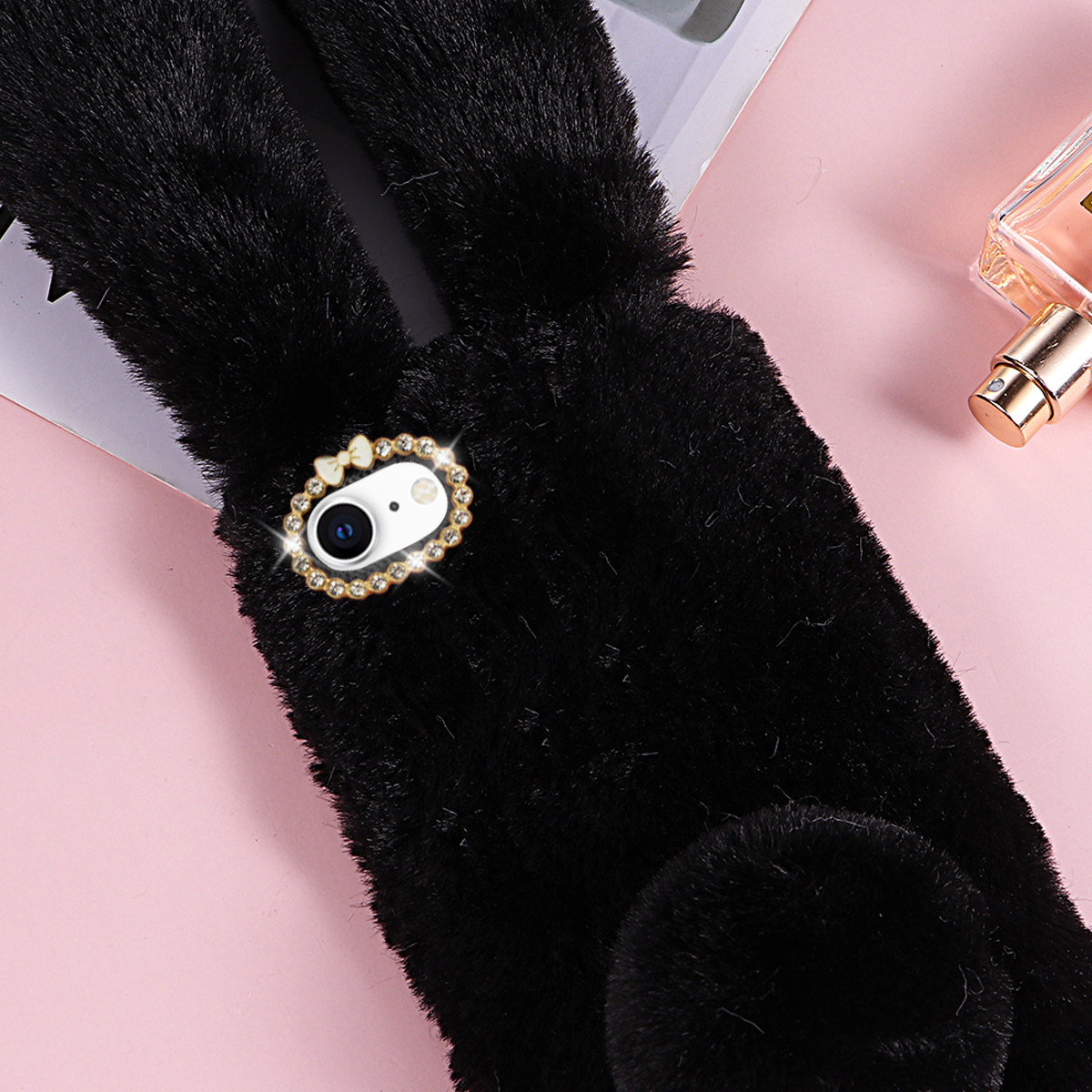 Black Adorable Rabbit Design P - Phone Cases Black 评论和价格