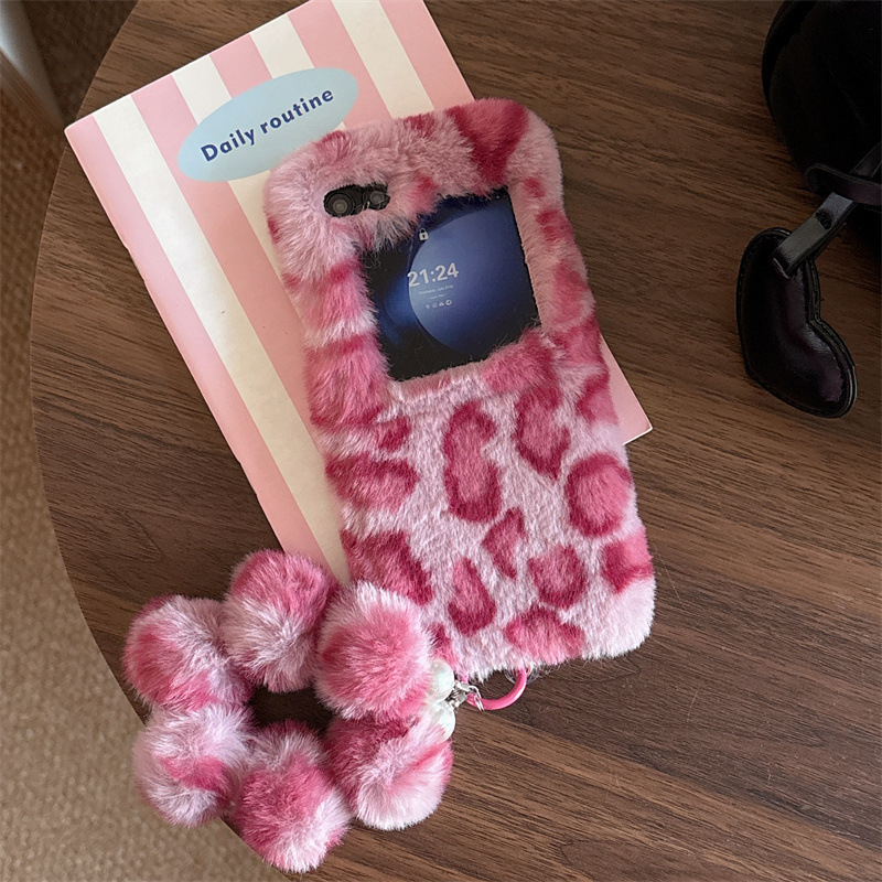 Fashion Leopard Print Fluffy P - Phone Cases With Straps 评论和价格