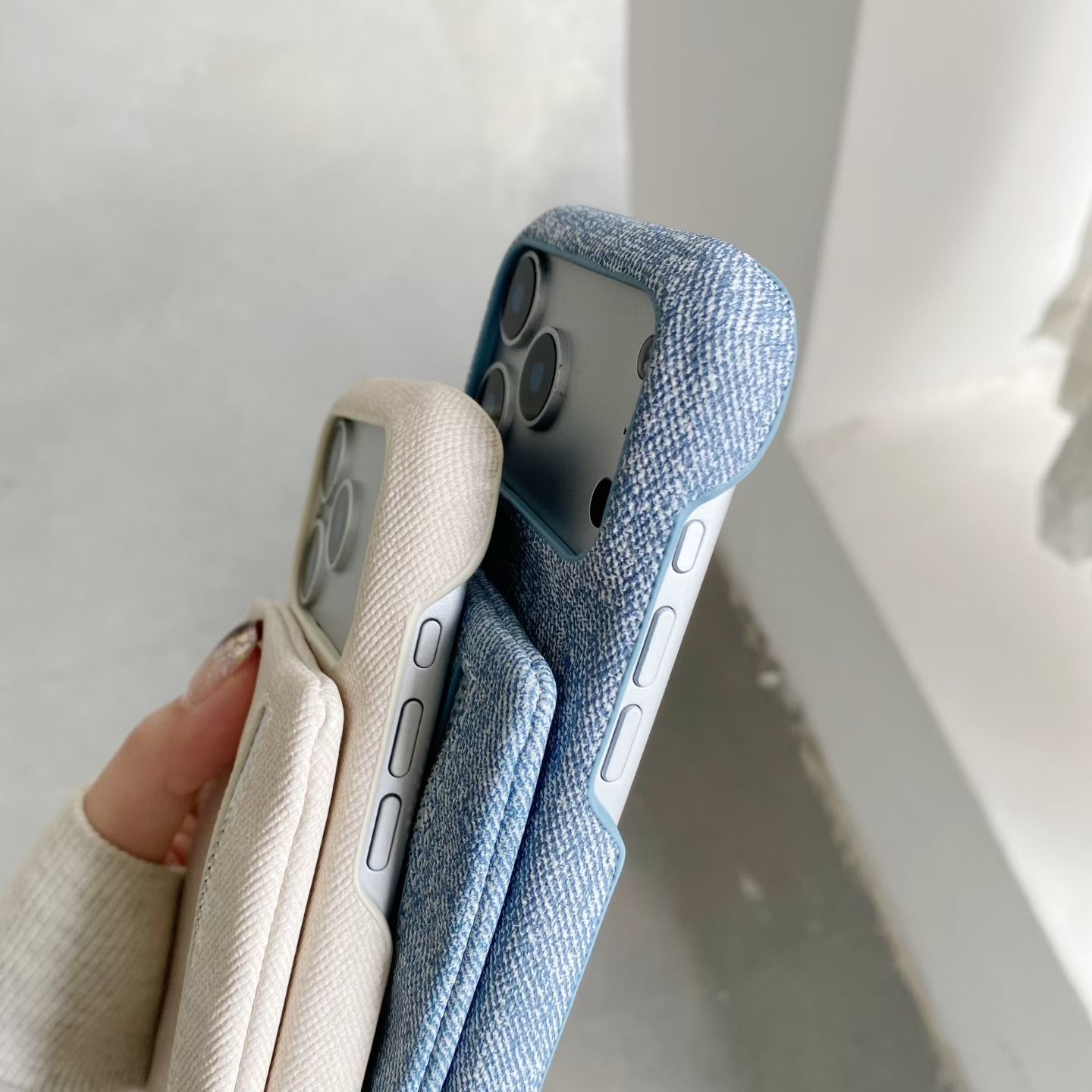 Jeans zipper money wallet card - Phone Cases With Wallet 评论和价格