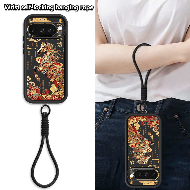 Cute Foal Print Wrist Strap La - Phone Cases With Straps 评论和价格