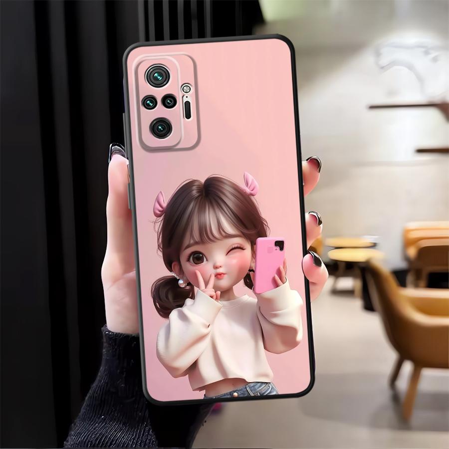 Cartoon Girl Pattern Funda Pho - Phone Cases Redmi 评论和价格