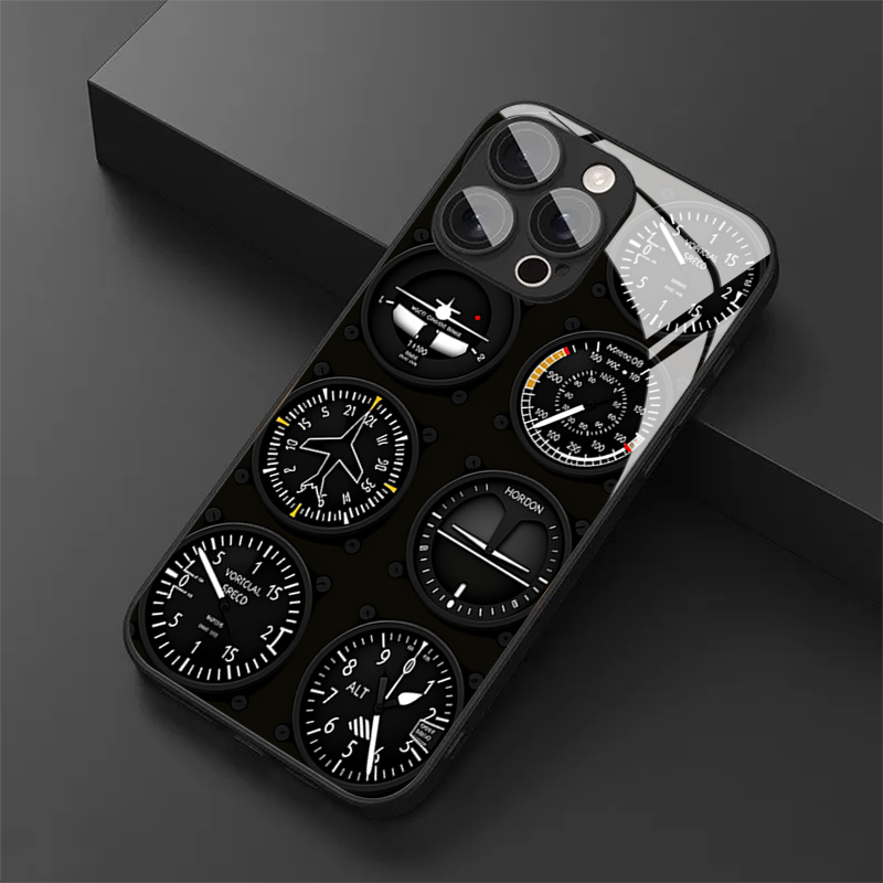 Aviation Instruments Tempered  - Phone Cases Aviation 评论和价格