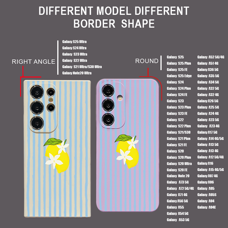 Stripe Lemon Print TPU Phone C - Phone Cases Galaxy A17 评论和价格