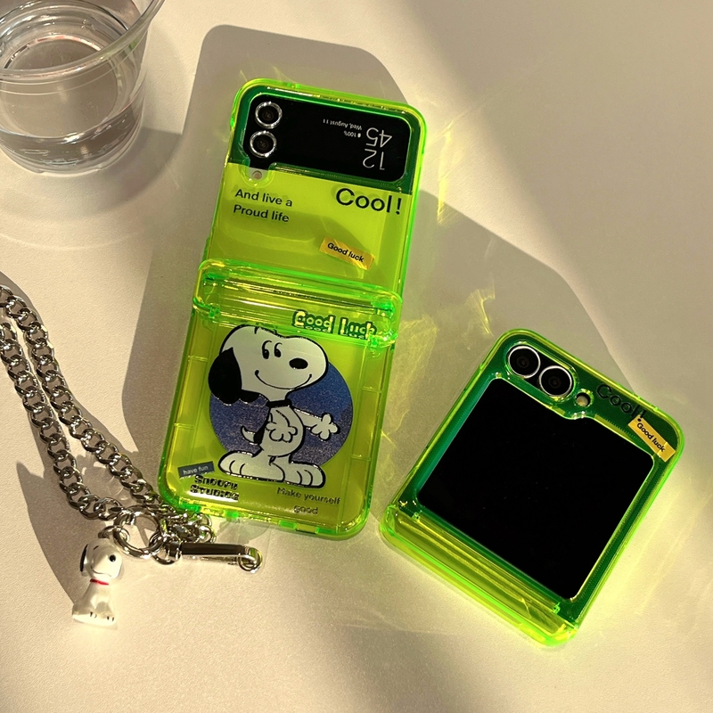 Cute Cartoon Peanut Snoopy Flu - Phone Cases With Wallet 评论和价格