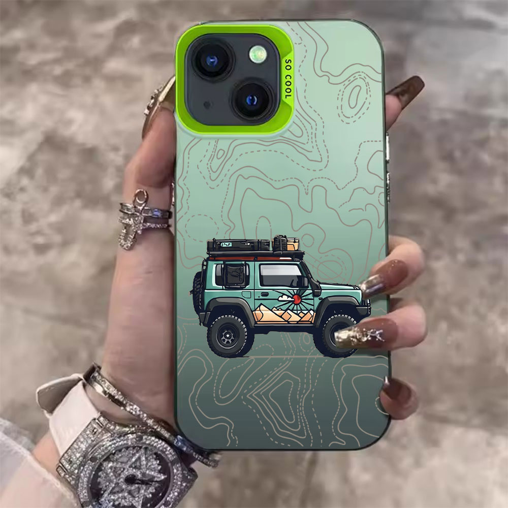 Simple Car Pattern Phone Case  - Phone Cases Online 评论和价格