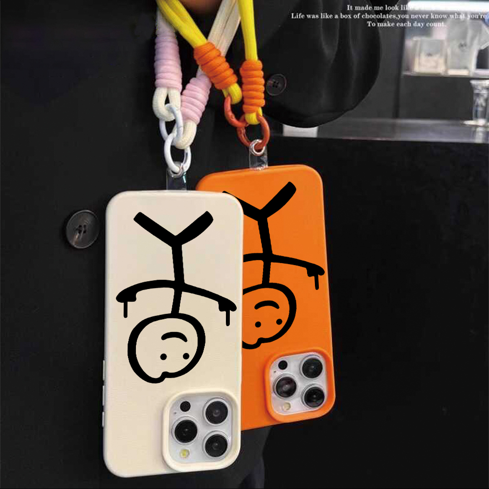 Middle Finger Stickman Strap R - Phone Cases With Straps 评论和价格