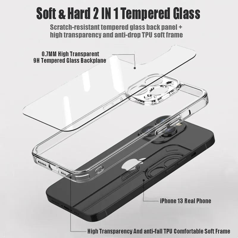 Transparent Tempered Glass Pho - Phone Cases Like Loopy 评论和价格