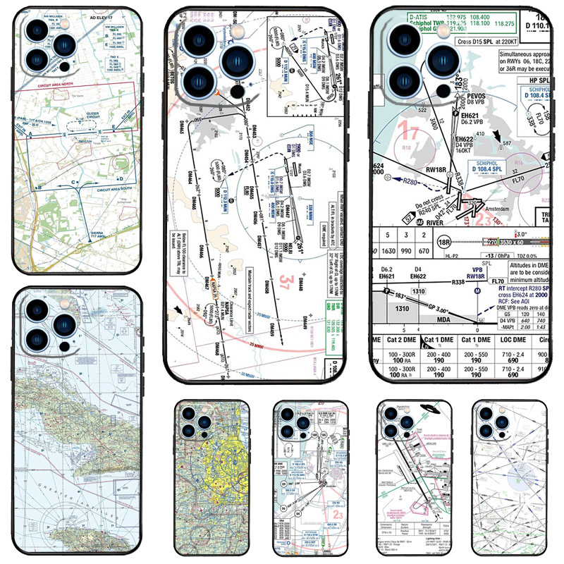 Aviation Chart Accessories Air - Phone Cases Aviation 评论和价格