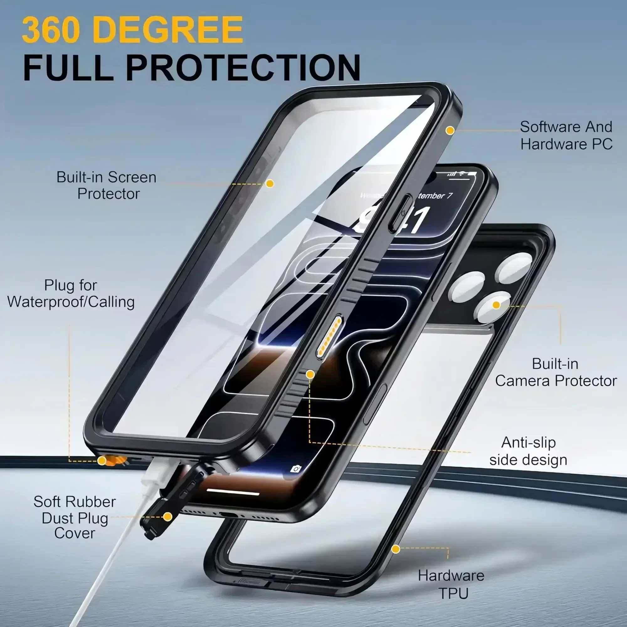 IP68 Waterproof Case for iphon - Phone Cases Heavy Duty 评论和价格