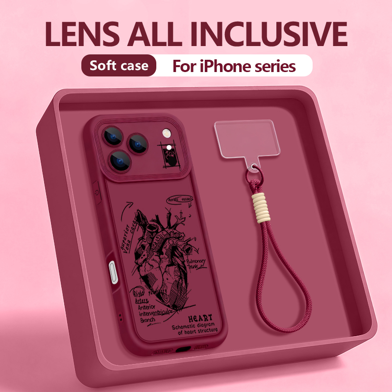 Creative Heart Model Pattern L - Phone Cases With Straps 评论和价格