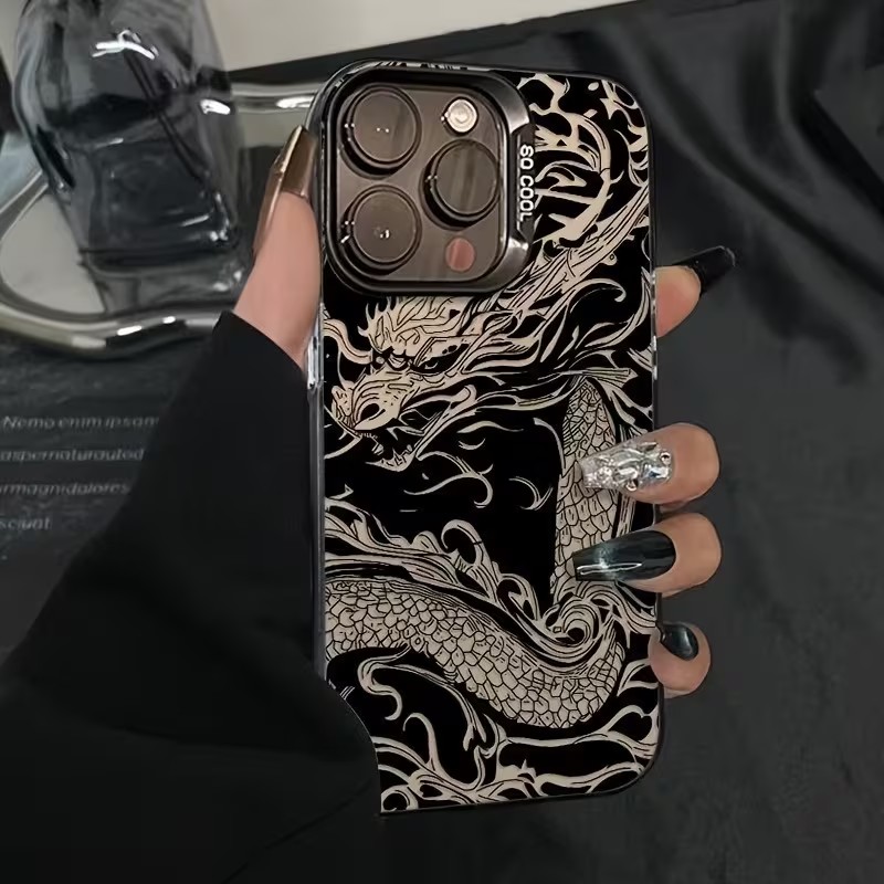 Dragon Totem Pattern Phone Cas - Phone Cases Like Loopy 评论和价格