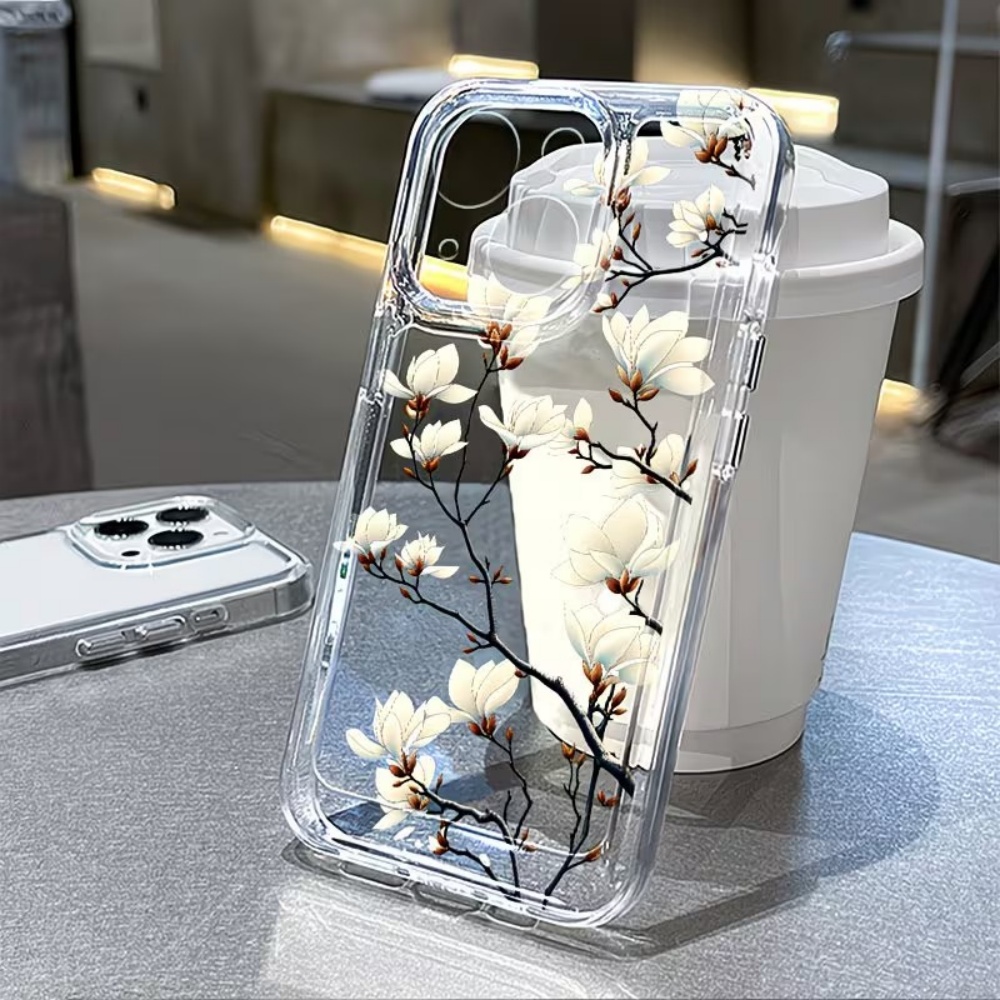 Trendy Magnolia Flower Clear T - Phone Cases Trendy 评论和价格
